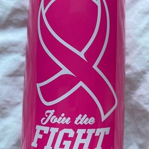 Pink breast cancer awareness 17oz stainless steel water bottle
